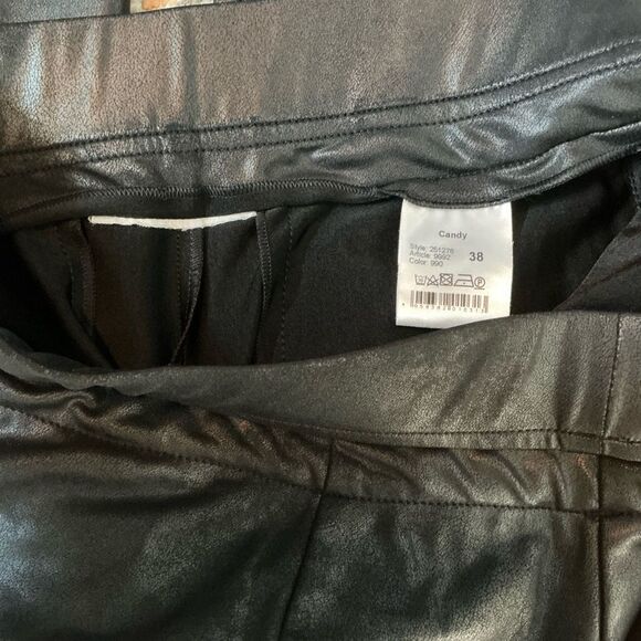 RAFFAELLO ROSSI FAUX LEATHER CANDY PANTS! EUC! SIZE 8 - Picture 7 of 8